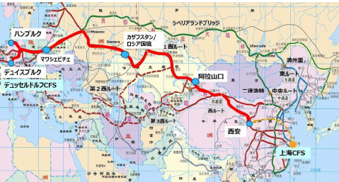 日通、鉄道介した中国～欧州間の国際輸送定期便サービスを開始