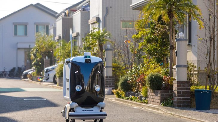 パナソニック、小型低速ロボット使った住宅街向け配送サービスの実証実験