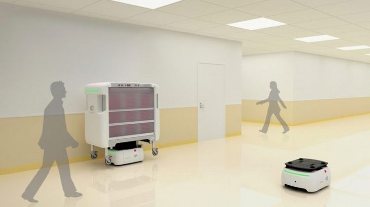 村田機械とグループの日本シューター、病院向けロボット台車搬送システムを開発