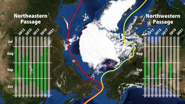 北極海の北東航路、冷夏影響し12年ぶりに開通せず