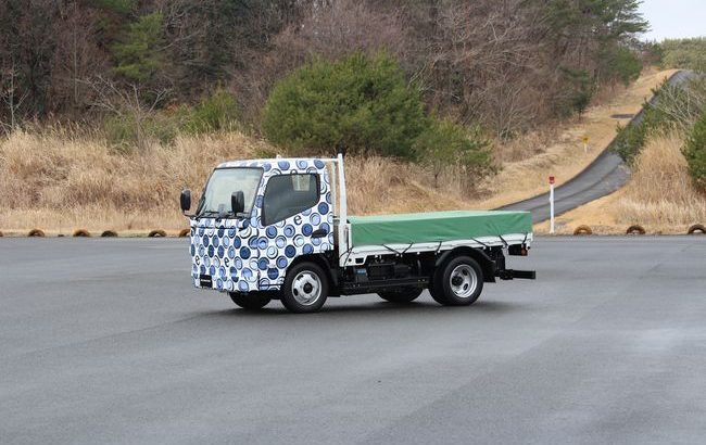 【現地取材、動画】三菱ふそう、EVトラック「eCanter」の次世代モデル試作車を初公開