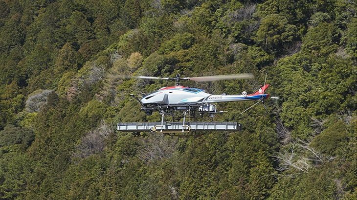 ヤマハ発動機、最大積載50kgの自動運搬専用無人ヘリコプターを開発