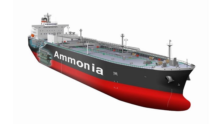 日本郵船、アンモニア燃料アンモニア輸送船の基本設計承認を取得