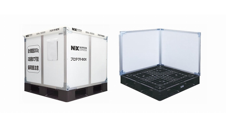 日本通運、企業向け小口貨物輸送商品「プロテクトBOX」にパレット分離型を追加