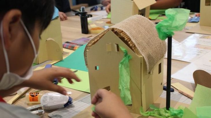 【現地取材】物流施設で近隣の小学生向けに「エコ・ワークショップ」初開催、夏でも涼しい家作りにチャレンジ