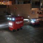 【現地取材・動画】楽天グループ、夜間に自動配送ロボット公道走行のデモ公開
