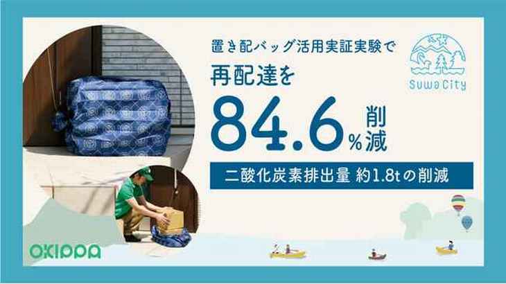 Yperが長野・諏訪で置き配バッグ「OKIPPA」の活用実証実験、再配達を84.6%削減
