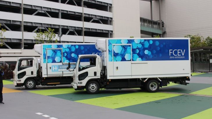 【現地取材・動画】温室効果ガスゼロの燃料電池小型トラック出発式を開催