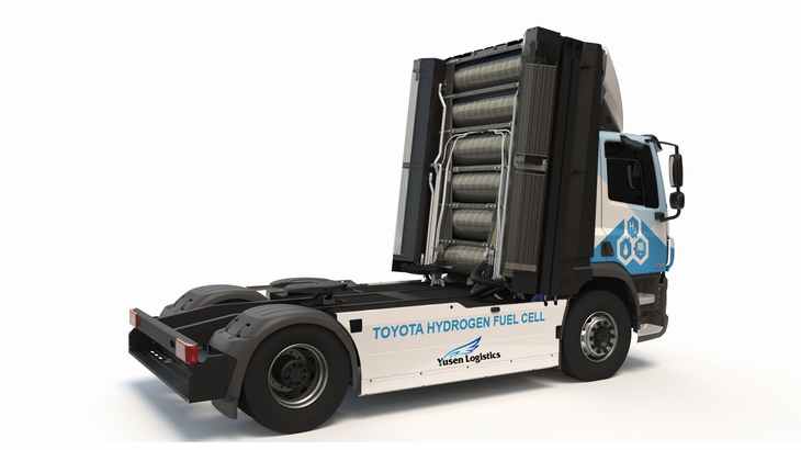 郵船ロジスティクス、欧州法人がトヨタの水素燃料電池トラック導入