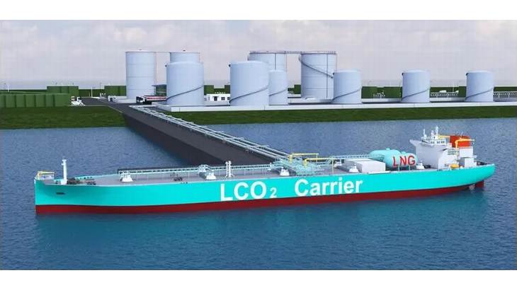 商船三井、液化CO2船と洋上浮体式設備の設計基本承認を船級協会から取得
