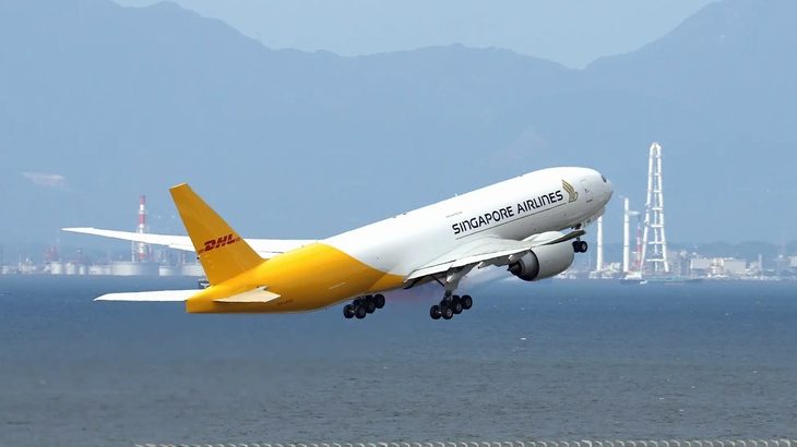 DHL、シンガポール航空運航のアジア・北米間新路線を使用開始