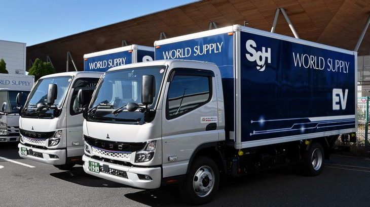 SGHDグループのワールドサプライ、百貨店向け納品代行サービスにEVトラック初導入