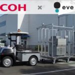 リコーインダストリー、eve autonomyの屋外対応型自動搬送サービス導入