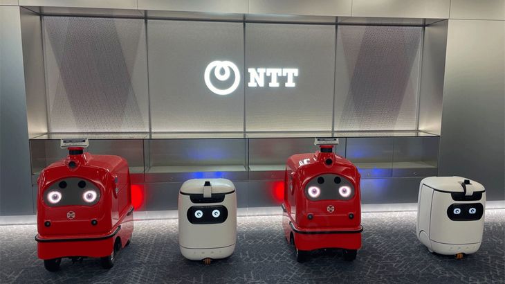 NTTグループ、東京・港南エリアで高層ビル内のロボット配送実験