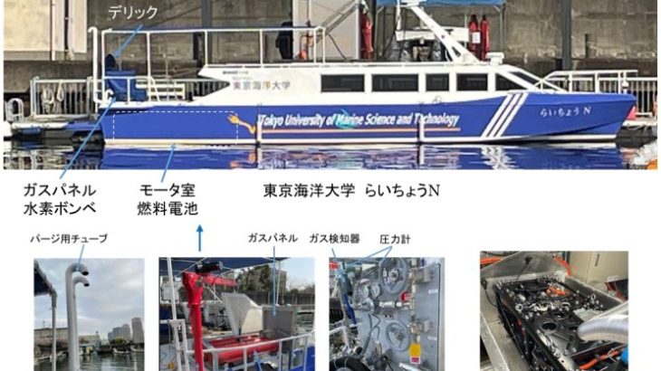 東京海洋大が日本初、水素燃料電池活用船の検査証取得