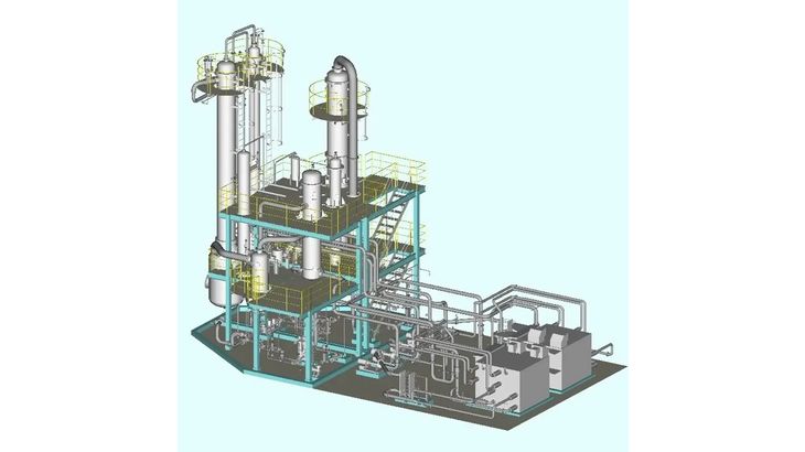 木村化工機、環境負荷低い航空燃料SAF自給へCO2排出ゼロ化した新型バイオエタノール蒸留装置を開発