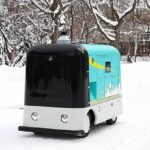 京セラ-北海道大学-国内初、雪上を走行する中速・中型自動配送ロボットを共同開発 準公道で走行試験成功