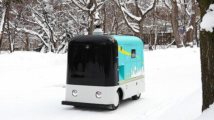 京セラ-北海道大学-国内初、雪上を走行する中速・中型自動配送ロボットを共同開発 準公道で走行試験成功