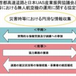 JUIDAと首都高速道路会社、災害時のドローン使った情報収集で連携