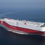 川崎汽船、7000台積みLNG燃料自動車専用船が竣工