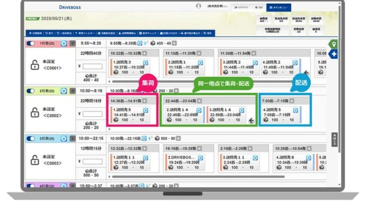 パナソニックカーエレクトロニクス、配車計画自動作成システムに「集荷配送機能」追加