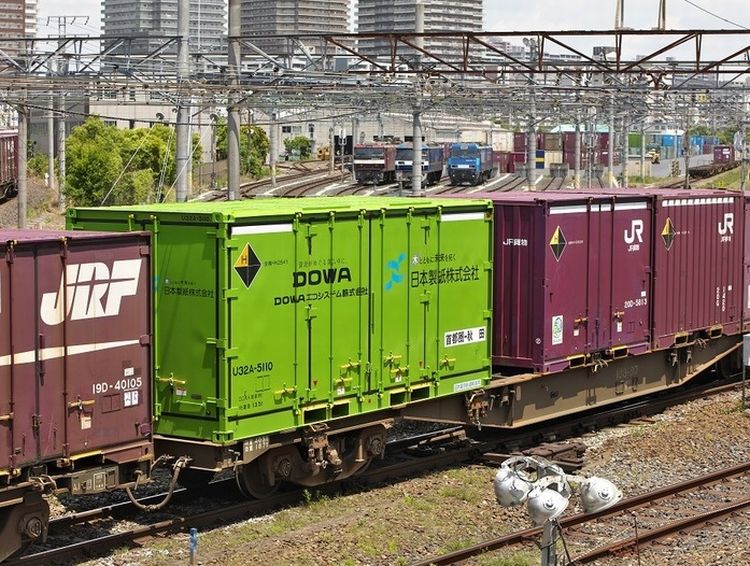DOWAエコシステムと日本製紙がラウンド輸送強化、専用コンテナ7