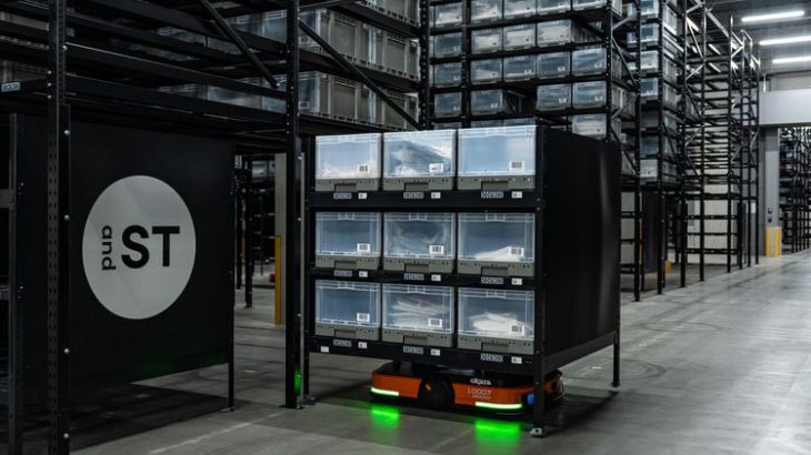 アダストリア、茨城・常総の店舗向け出荷担う物流拠点にコンテナ移載ロボットなど導入