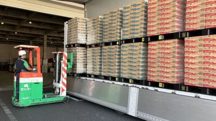 明星製造のイオンPB即席めん輸送にJPRレンタルパレット導入、ドライバー荷役時間70％短縮