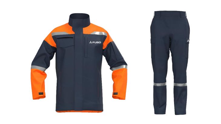三菱ふそう＆ミドリ安全＆日本ゴアが世界初、EV対応業務専用の作業服を共同開発