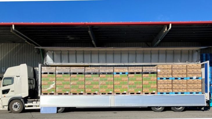 伊藤園と日清シスコ、群馬～宮城で「重軽混載」の共同輸送開始