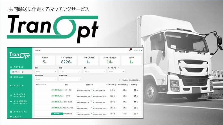 JPR、共同輸送マッチングサービスに自社ルート非開示で候補調査可能な機能を追加