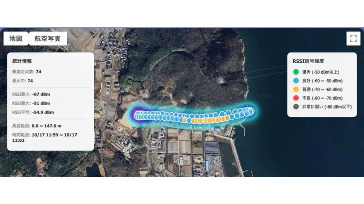 日本ドローンビジネスサポート協会、安全な自動飛行支援する「上空電波測定サービス」開始