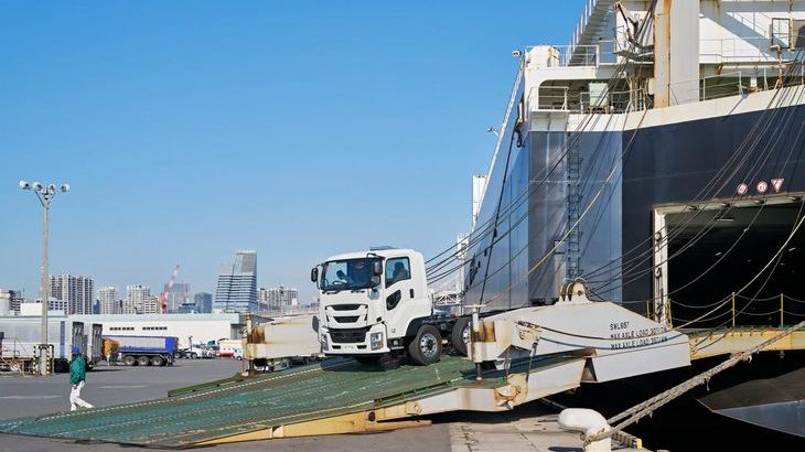 いすゞロジ、栗林商船のRORO船など活用し海上モーダルシフト推進
