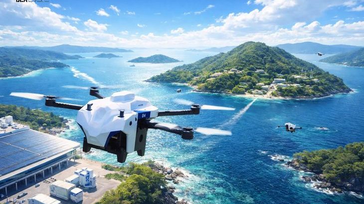 東急不動産とロボデックス、広島の物流施設敷地内に離島と行き来する水素ドローン離着陸場を常設へ