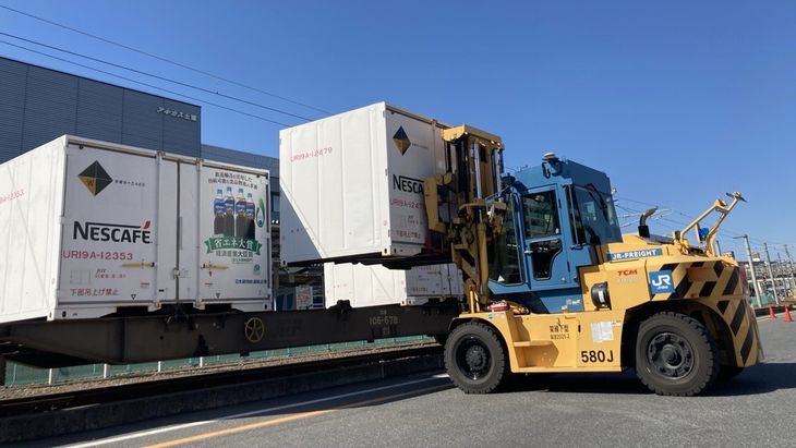 ネスレ日本とJR貨物、鉄道へのモーダルシフトで新ルート運用開始