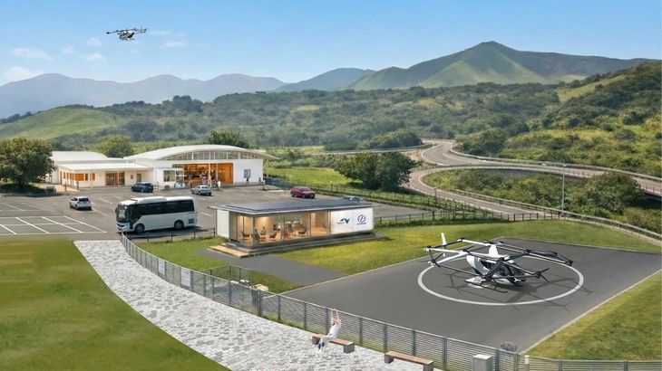 SkyDriveとNEXCO西日本、高速のSA・PAに「空飛ぶクルマ」離着陸機能併設を検討へ