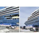 西部ガスが国内初、国際クルーズ客船に陸上のローリー車から直接LNG燃料を供給