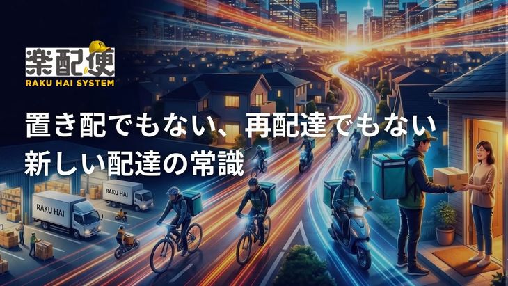 楽配システム、再配達削減へ新たな「配送OS」開発を本格化