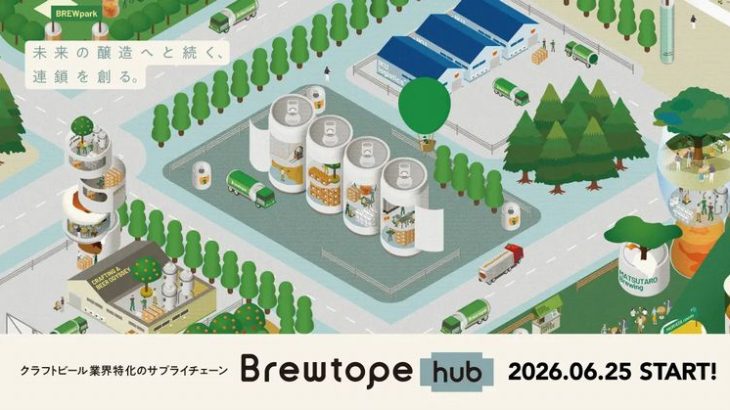 Brewtope、クラフトビール業界向けに共同配送など提供するサプライチェーン効率化支援サービス開始