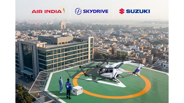SkyDriveとスズキ、インドで空飛ぶクルマ活用した医療航空物流の確立目指す