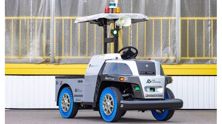 eve autonomyとブリヂストン、「レベル4」自動運転技術とパンクの心配ない次世代タイヤの組み合わせを検証